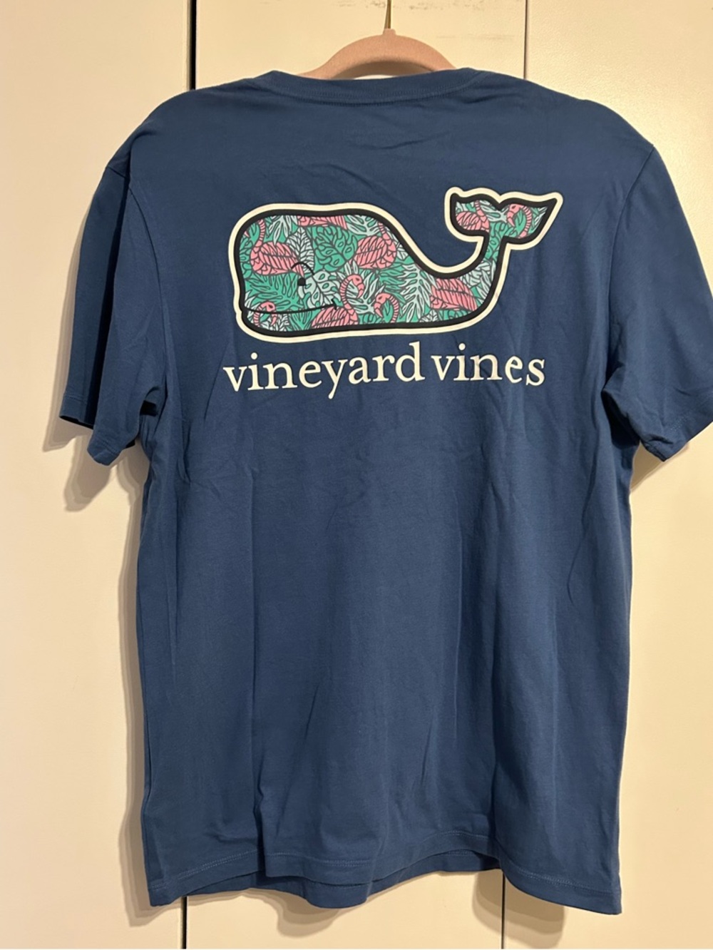 Vineyard Vines Flamingo Whale Pocket Tee